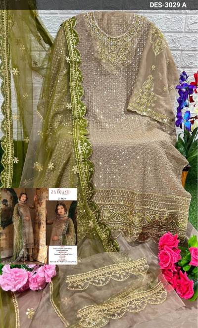ZARQASH Z-3029 DESIGNER SALWAR SUIT WHOLESALER IN SURAT
